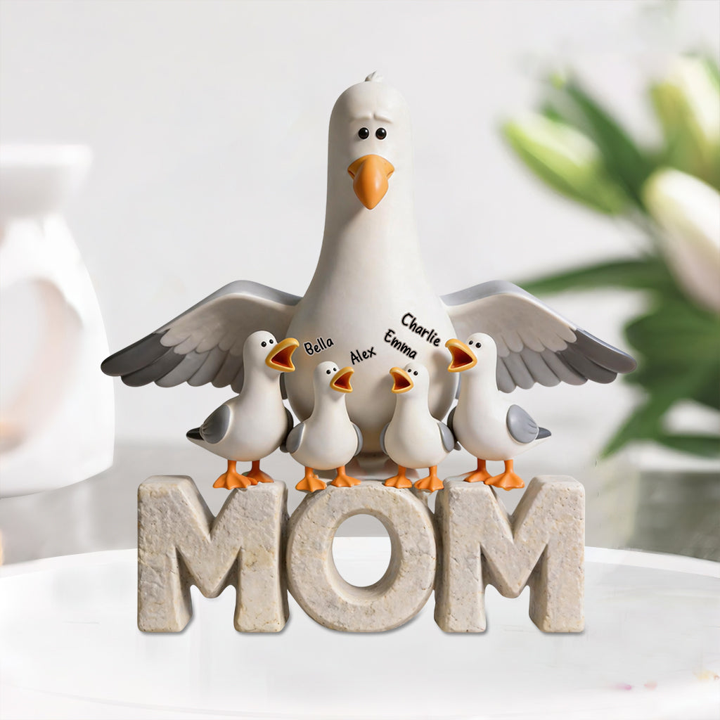 Seagulls Motherhood - Personalized Mother Custom Shaped Acrylic Plaque