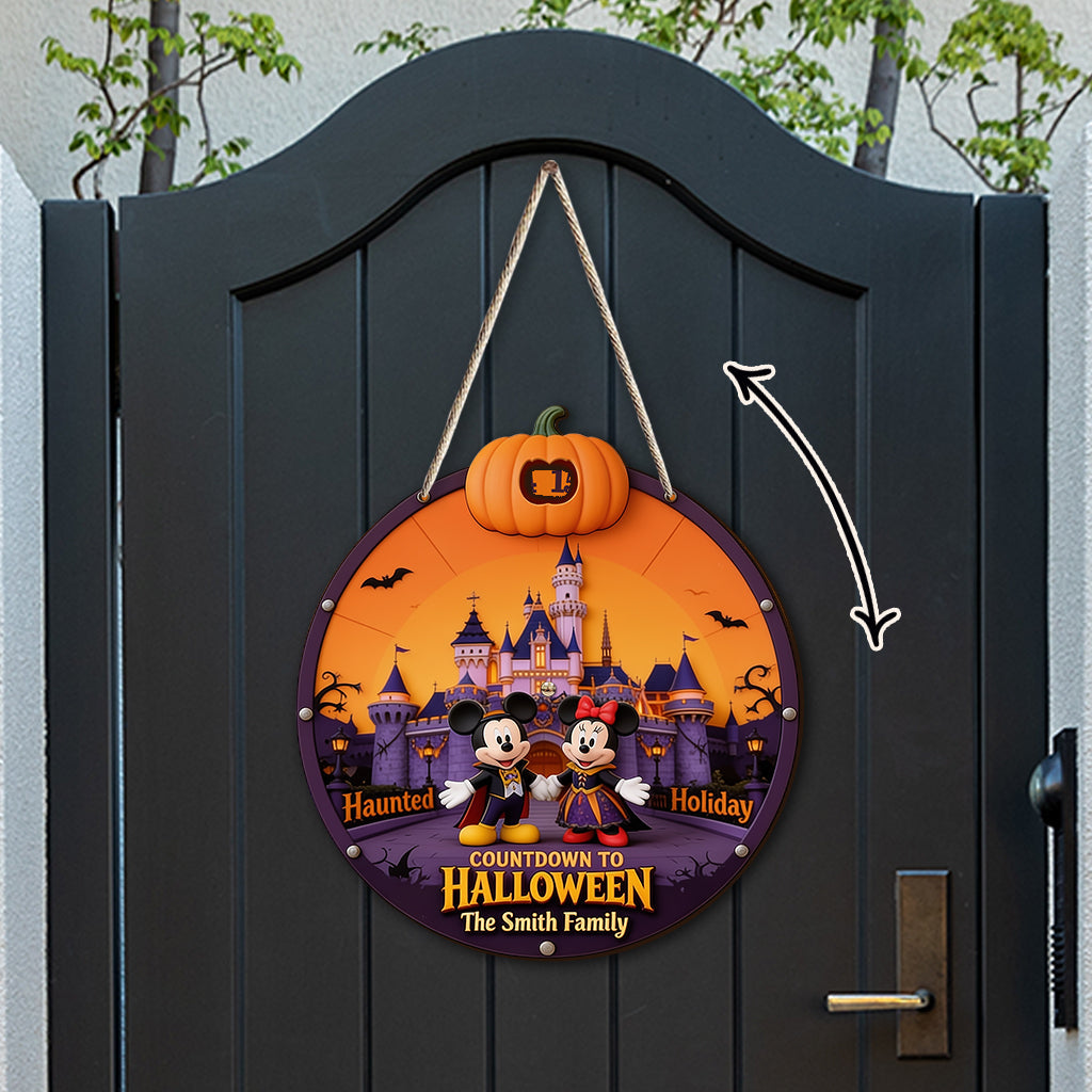 Countdown To Halloween - Personalized Dream Trip Spinner Sign Custom Shape
