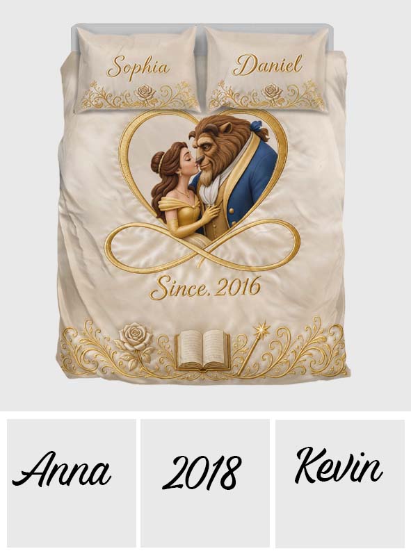 Tale As Old As Time - Personalized Beauty And The Beast Bedding Set