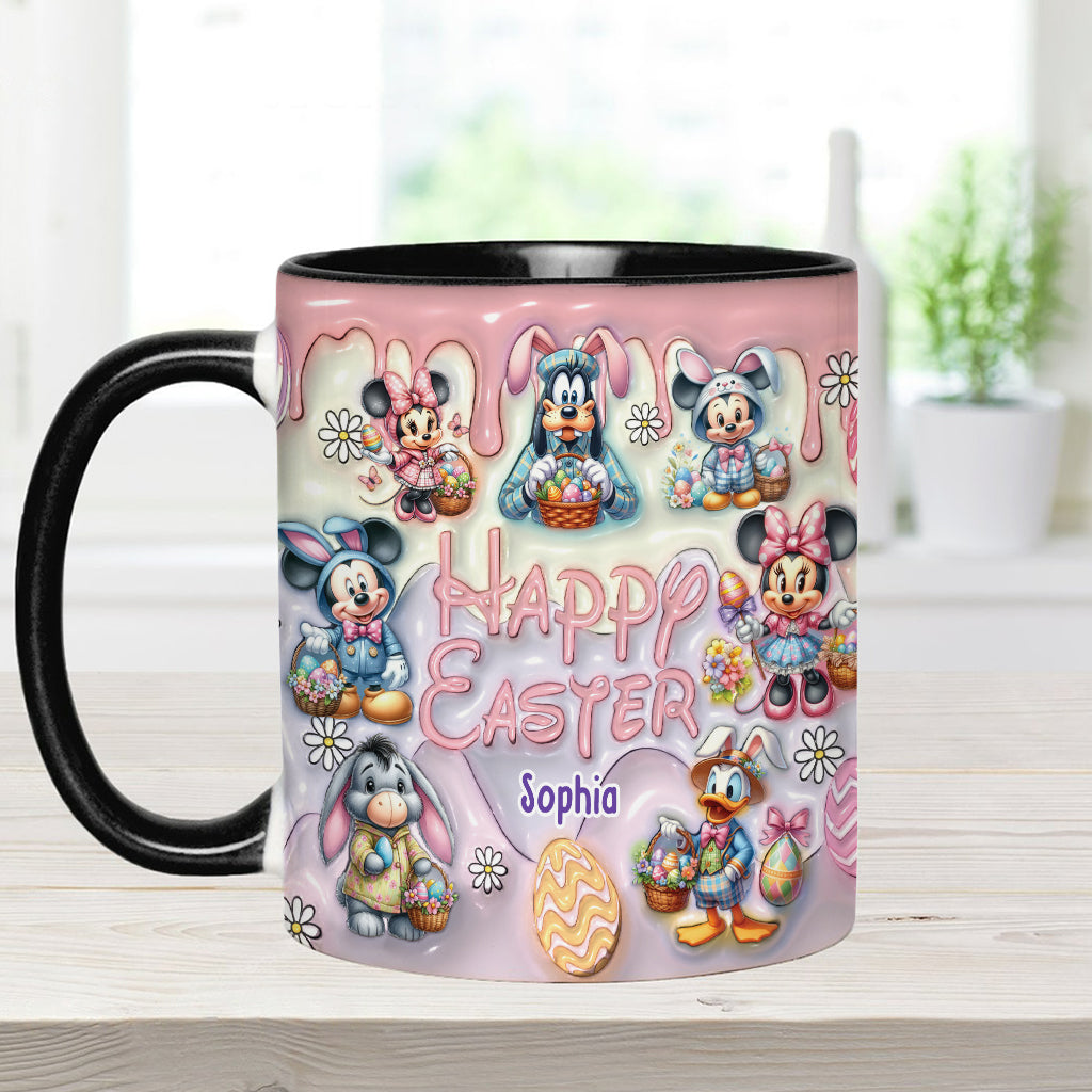 Happy Easter - Personalized Mouse Accent Mug
