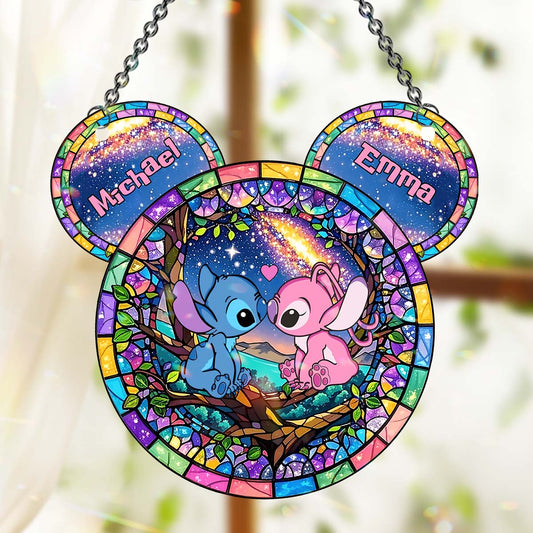 You & Me - Personalized Ohana Window Hanging Suncatcher Ornament