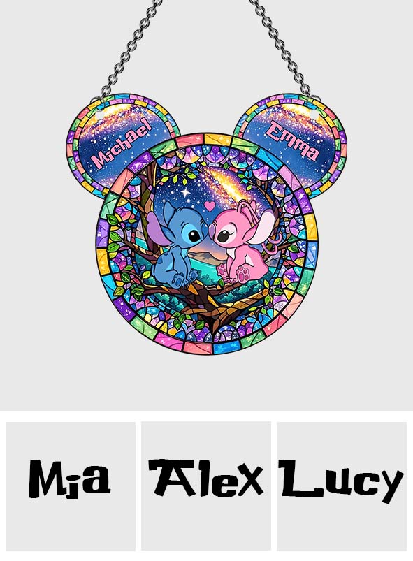 You & Me - Personalized Ohana Window Hanging Suncatcher Ornament