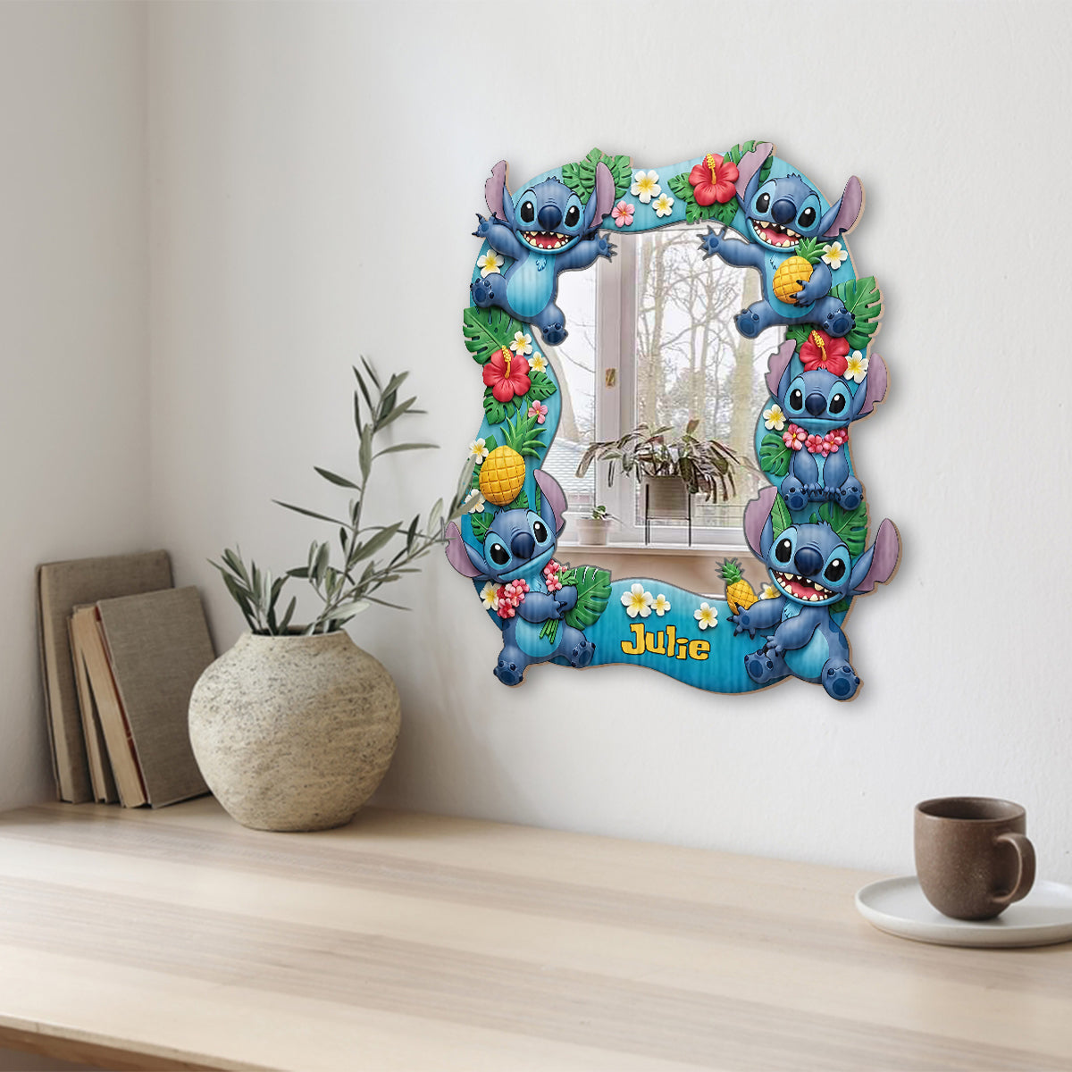 Ohana Means Family - Personalized Ohana Wall Hanging Mirror