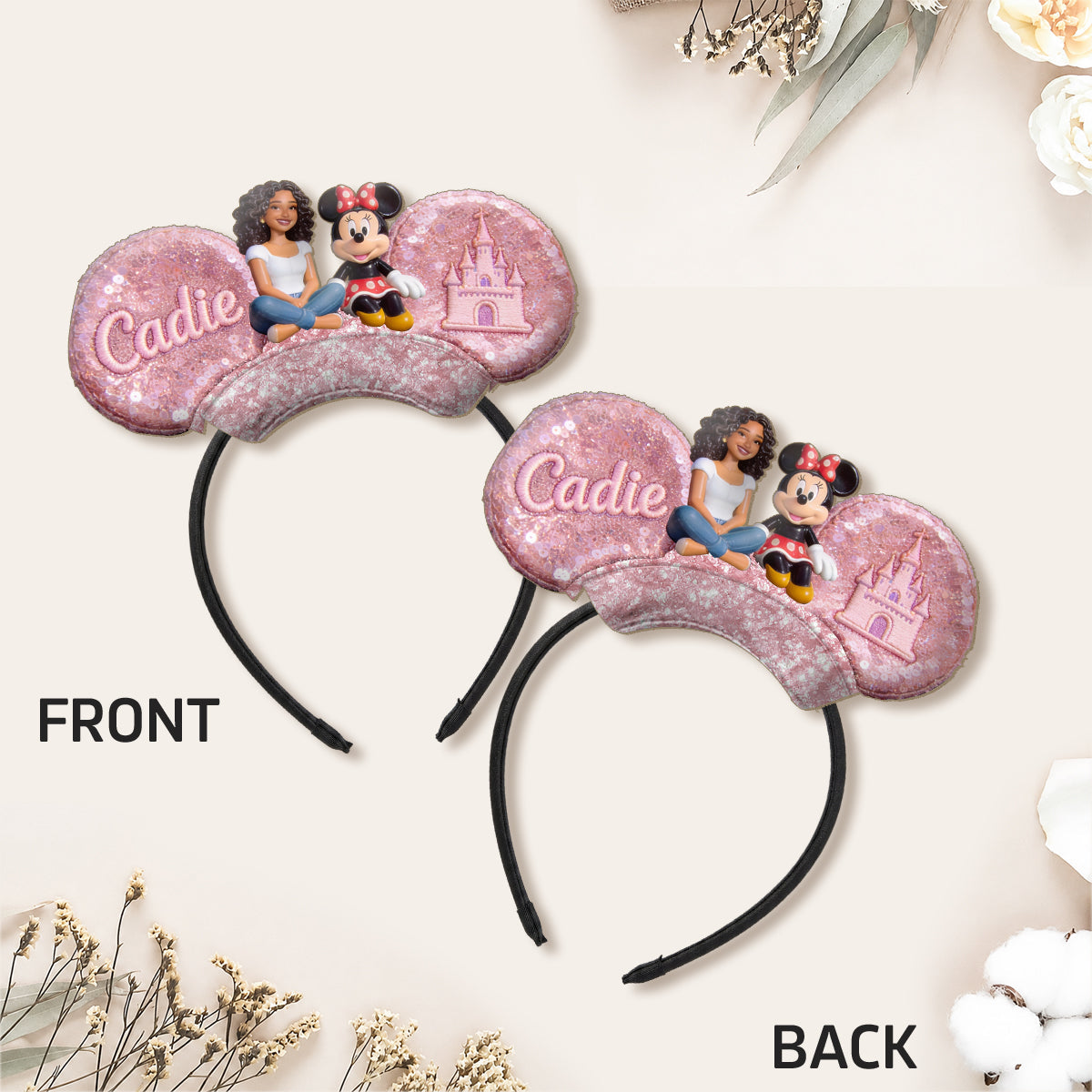 Magical Trip - Personalized Dream Trip Shaped Leather Headband