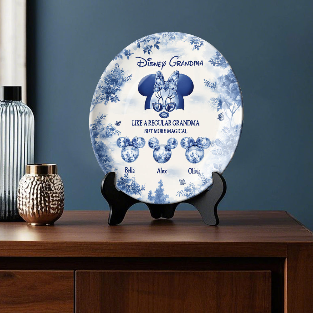Magic Grandma - Personalized Mouse Ceramic Round Plate