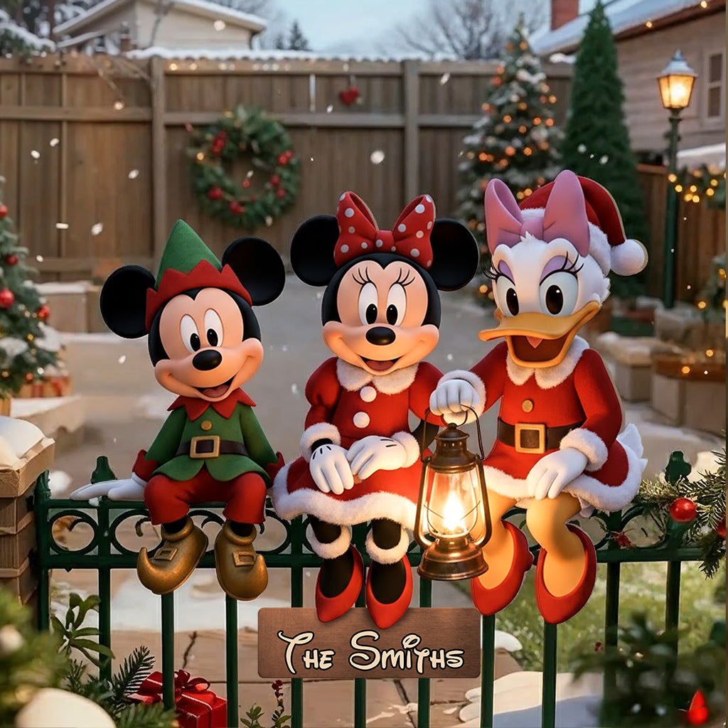 Magical Christmas - Personalized Mouse Cut Metal Sign