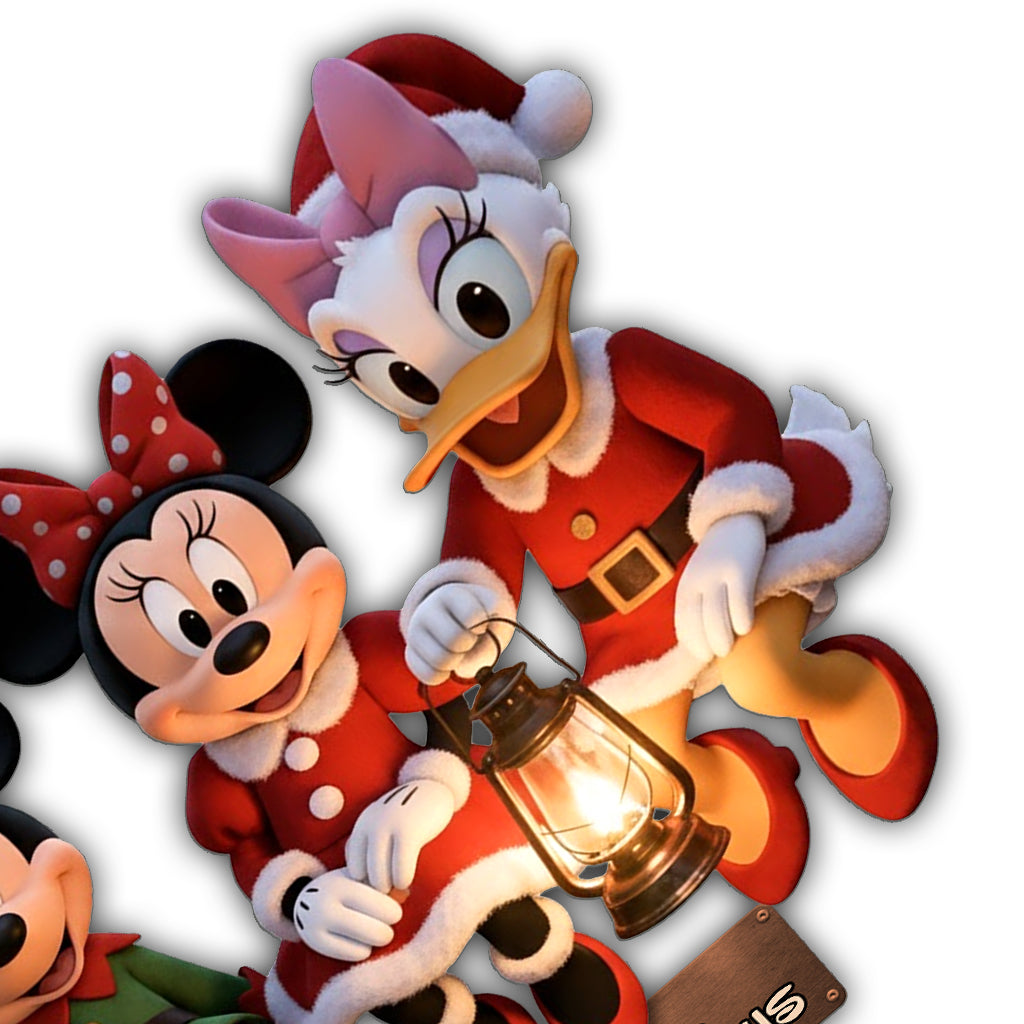 Magical Christmas - Personalized Mouse Cut Metal Sign