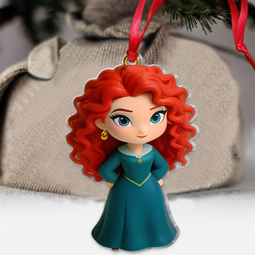 Princess Christmas Magic - Personalized Beautiful Princess Acrylic Ornament Advent Set
