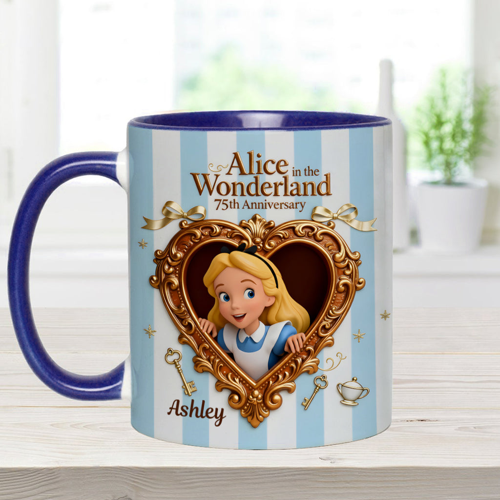 Wonder Gorl, Drink Me Mug - Personalized Mouse Accent Mug