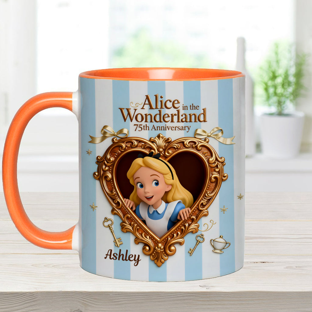 Wonder Gorl, Drink Me Mug - Personalized Mouse Accent Mug