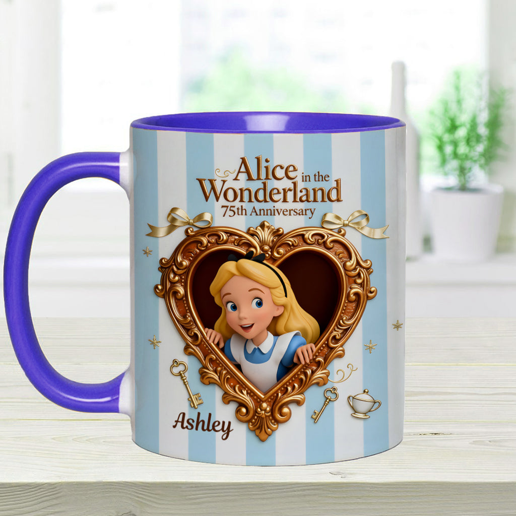 Wonder Gorl, Drink Me Mug - Personalized Mouse Accent Mug