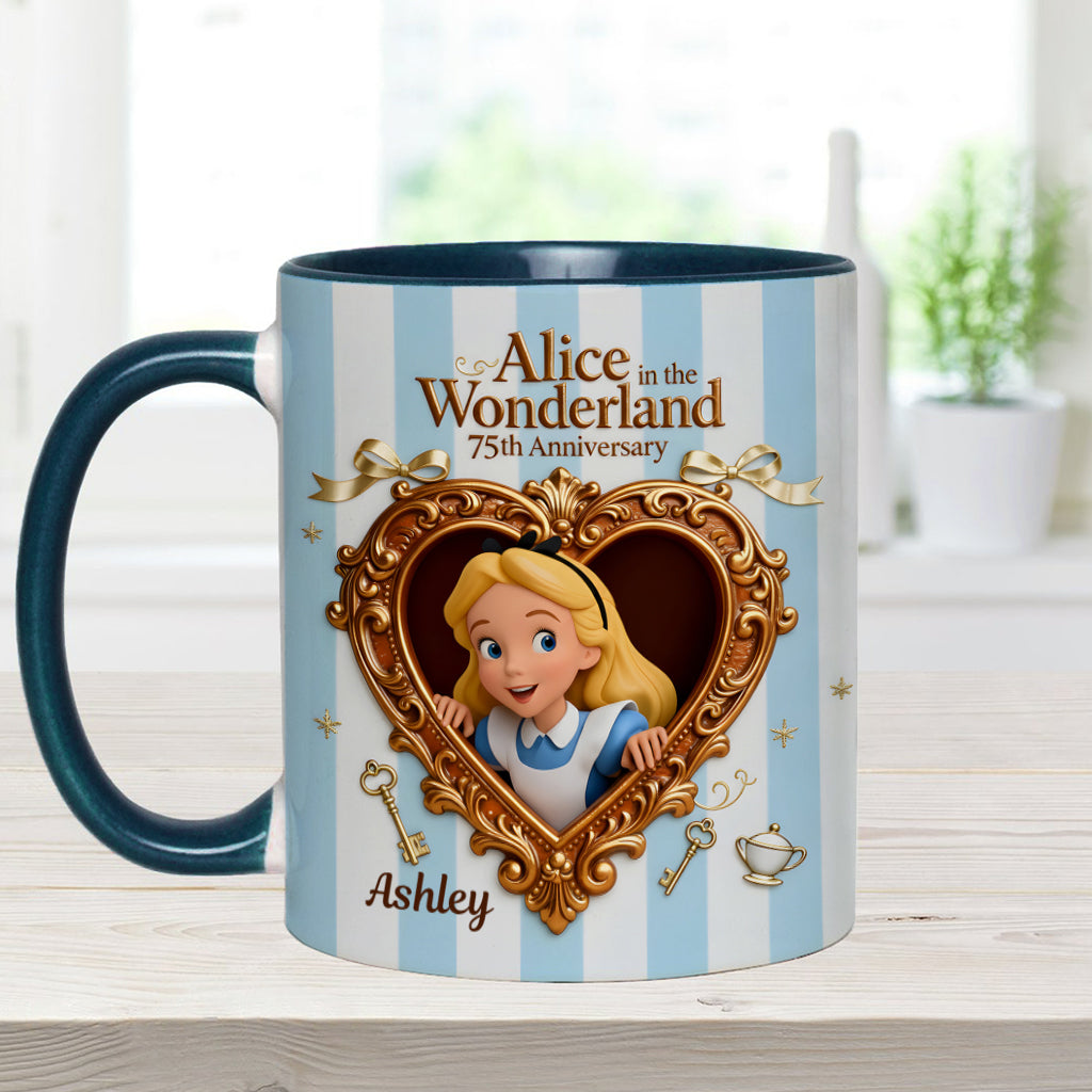Wonder Gorl, Drink Me Mug - Personalized Mouse Accent Mug