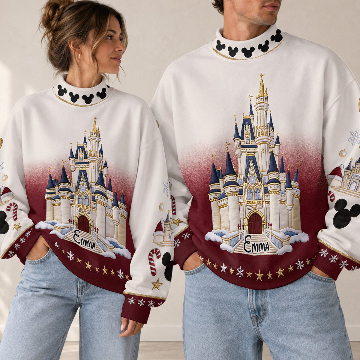 Magic Castle - Personalized Dream Trip Mock Neck Sweatshirt