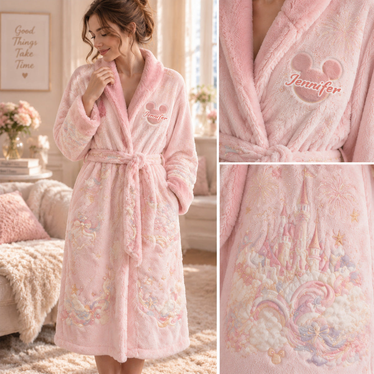 Magical Castle - Personalized Dream Trip Pajama Kimono Robe
