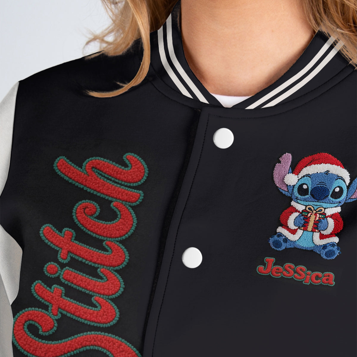Merry Stitchmas - Personalized Ohana Varsity Jacket