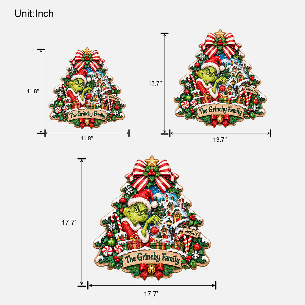 Welcome To Our Christmas House - Personalized Stole Christmas Custom Shaped Wood Sign