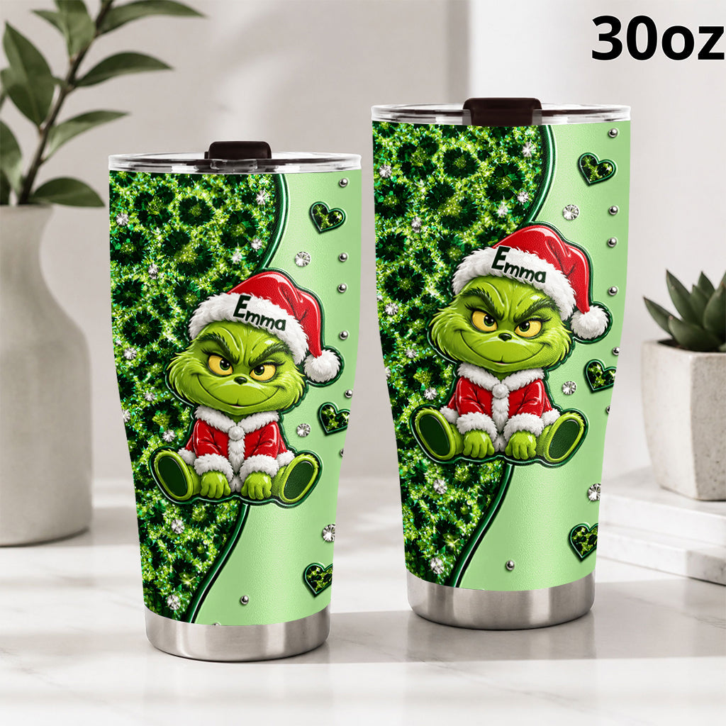 Merry Greenmas - Personalized Stole Christmas Tumbler