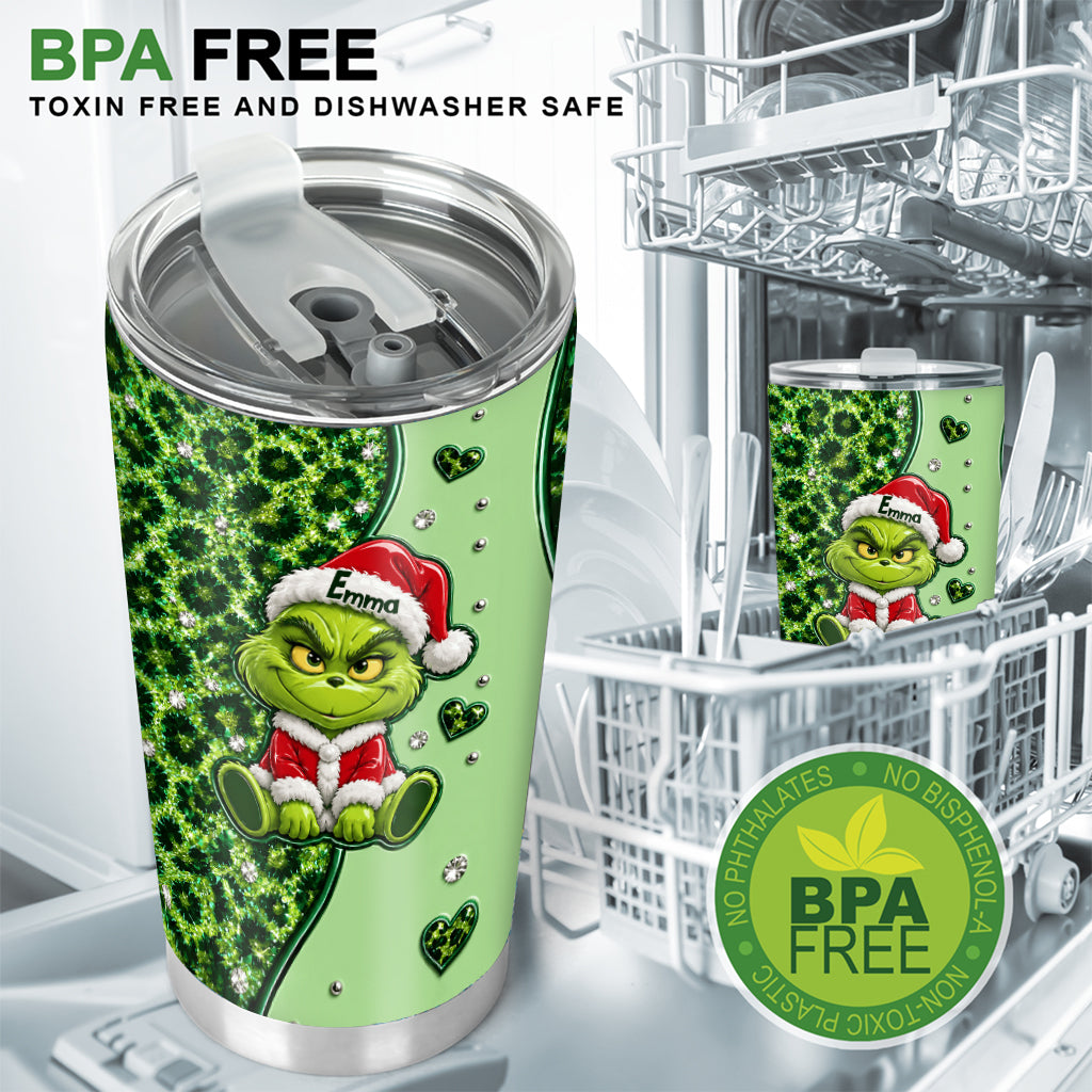 Merry Greenmas - Personalized Stole Christmas Tumbler