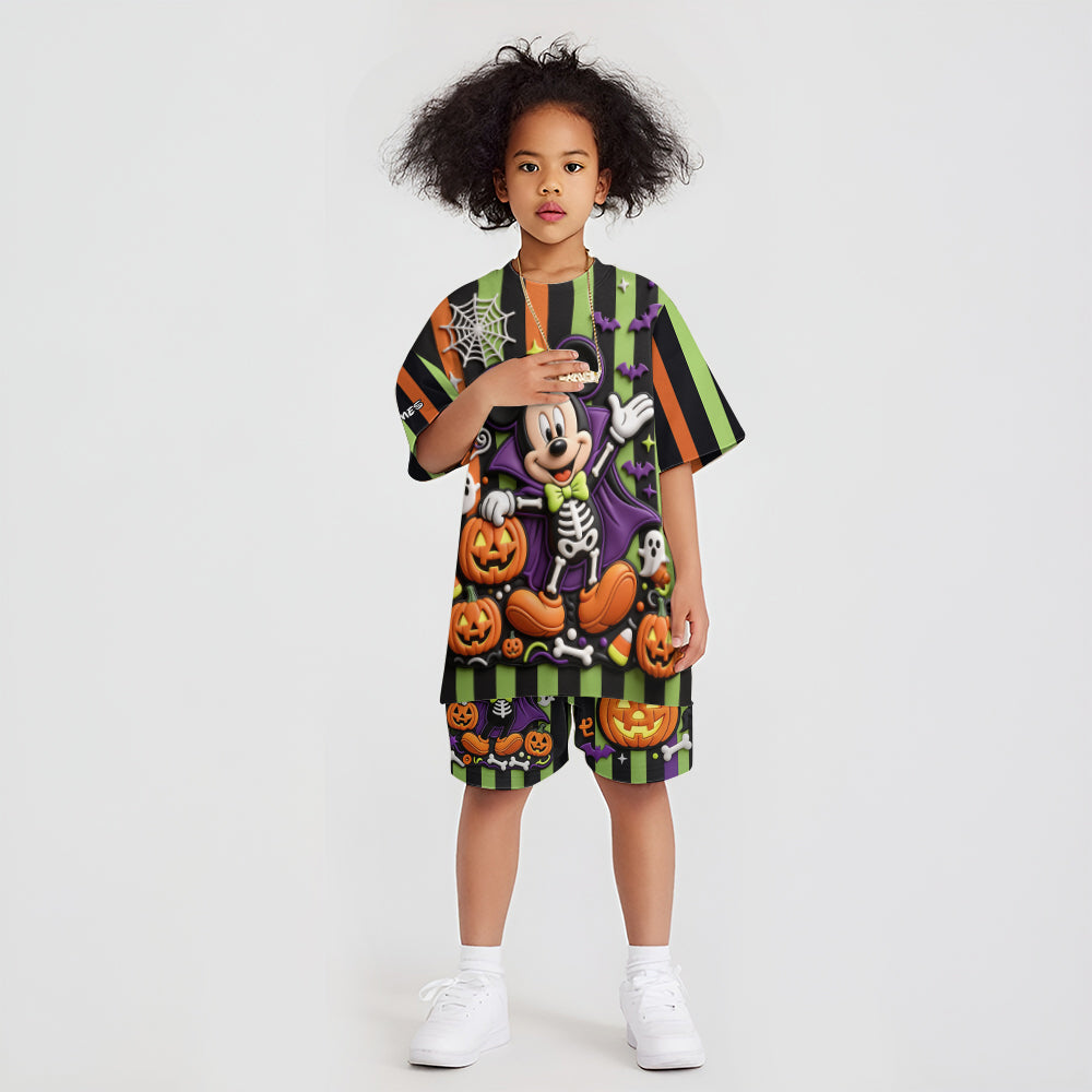 Magical Halloween - Personalized Mouse Kid T-shirt & Shorts