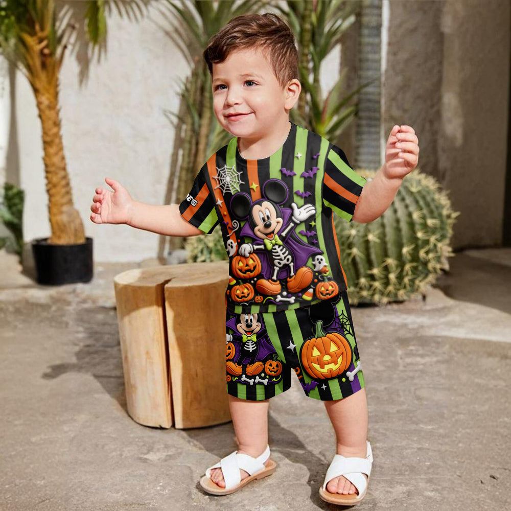 Magical Halloween - Personalized Mouse Kid T-shirt & Shorts