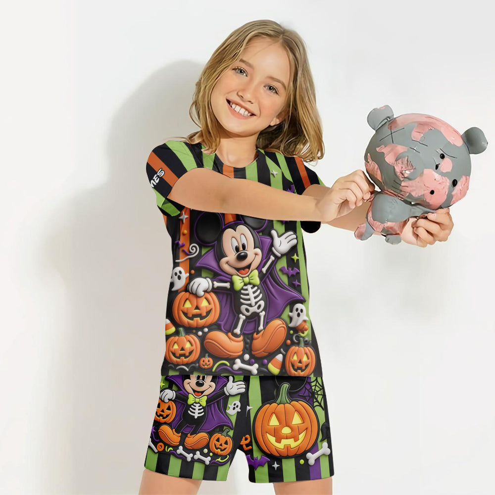 Magical Halloween - Personalized Mouse Kid T-shirt & Shorts