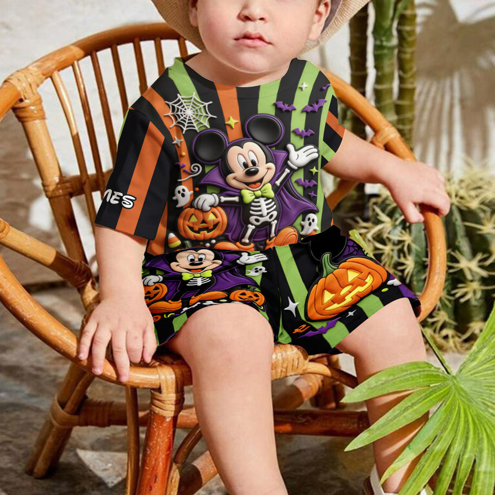 Magical Halloween - Personalized Mouse Kid T-shirt & Shorts