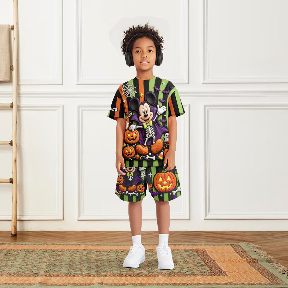 Magical Halloween - Personalized Mouse Kid T-shirt & Shorts