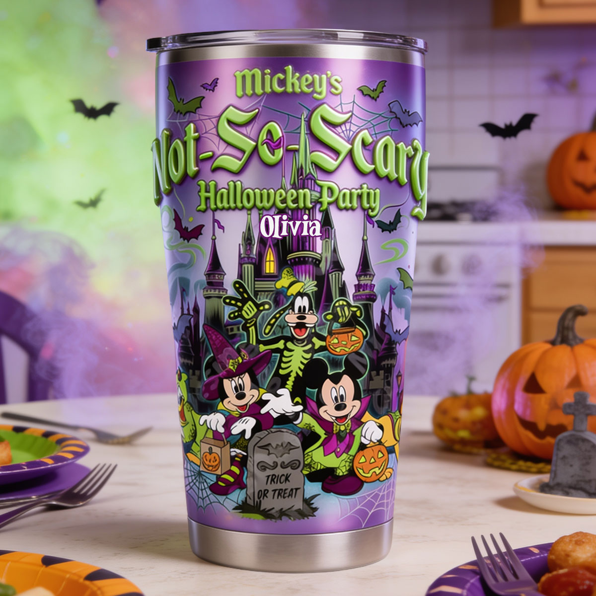 Not So Scary - Personalized Mouse Tumbler