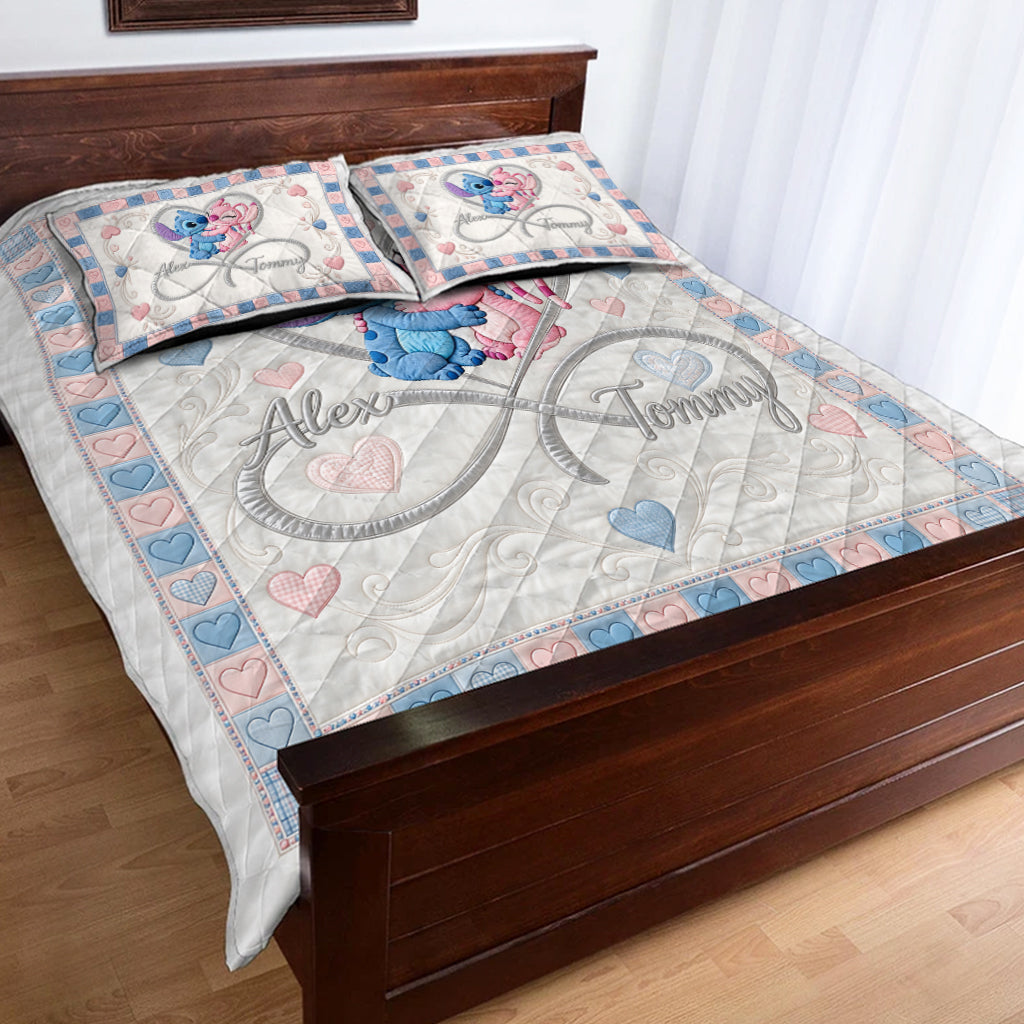 Love You Infinite - Personalized Ohana Quilt Set