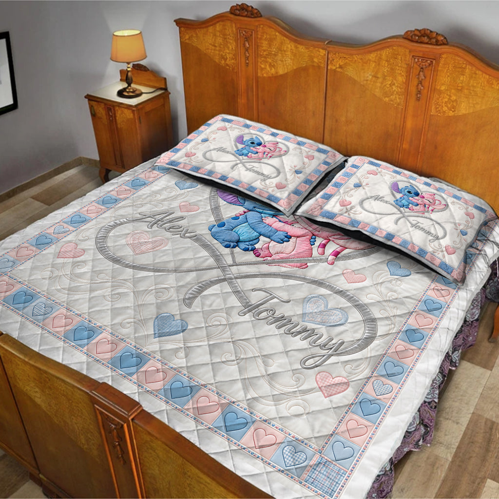 Love You Infinite - Personalized Ohana Quilt Set