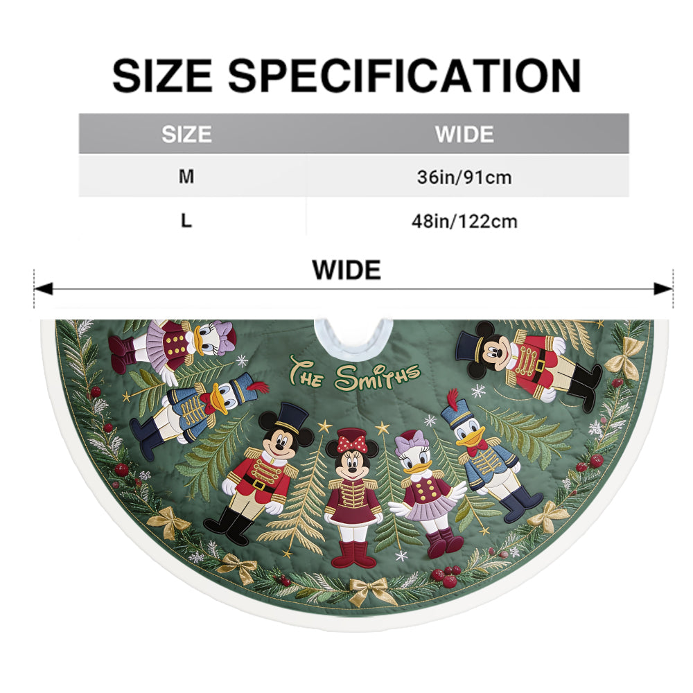 Merry Christmas - Personalized Mouse Tree Skirt