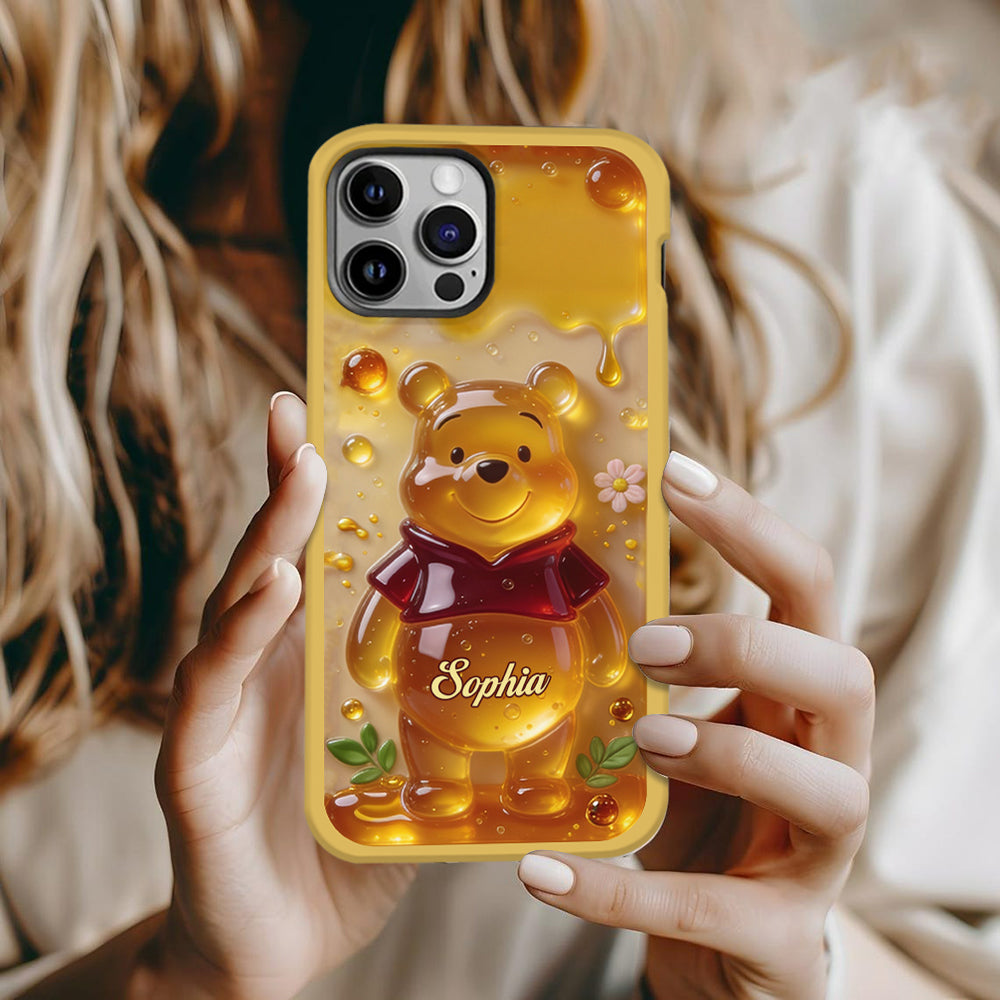 Cute Jelly Bear - Personalized Yellow Bear Full Print Phone Case