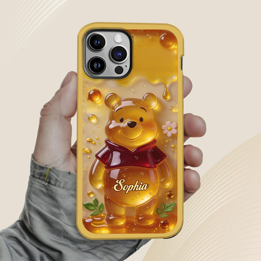 Cute Jelly Bear - Personalized Yellow Bear Full Print Phone Case