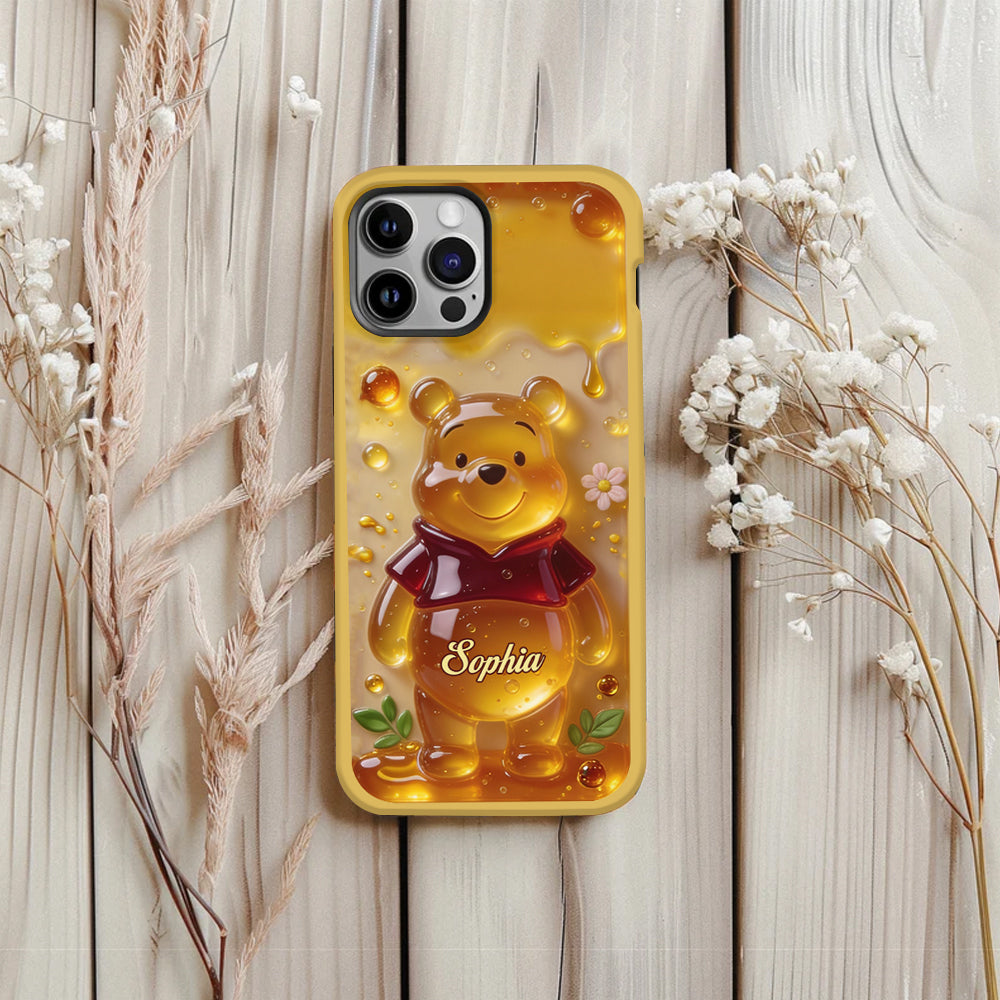 Cute Jelly Bear - Personalized Yellow Bear Full Print Phone Case