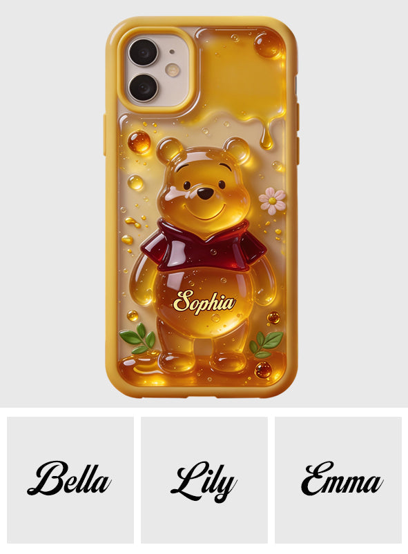 Cute Jelly Bear - Personalized Yellow Bear Full Print Phone Case