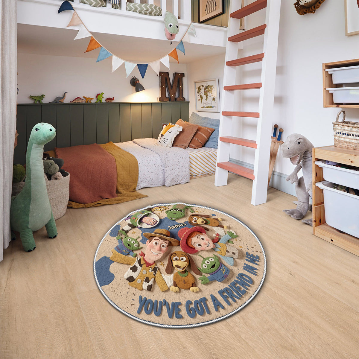 You've Got A Friend In Me - Personalized Movie For Kids Non-Slip Tufted Rug