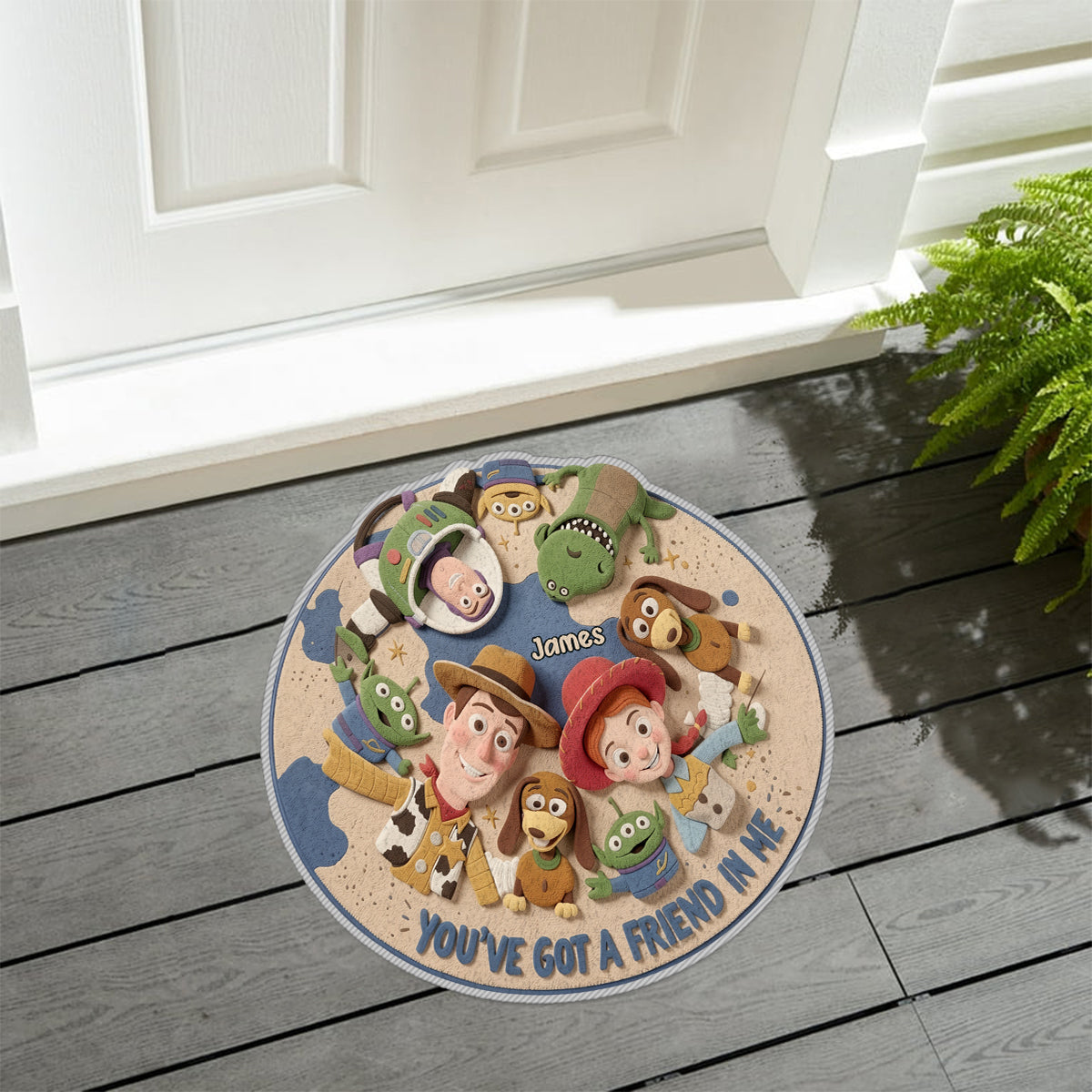 You've Got A Friend In Me - Personalized Movie For Kids Non-Slip Tufted Rug