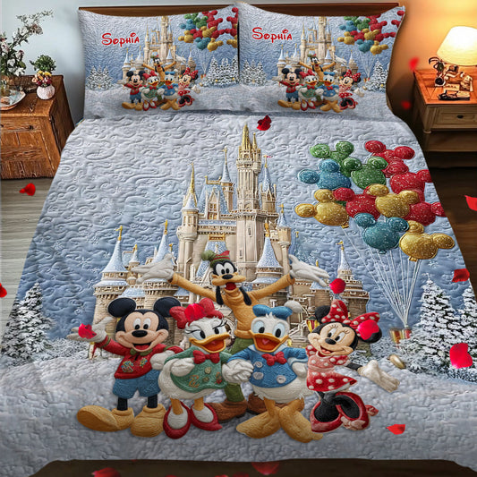 The Magical Castle - Personalized Mouse Quilt Set
