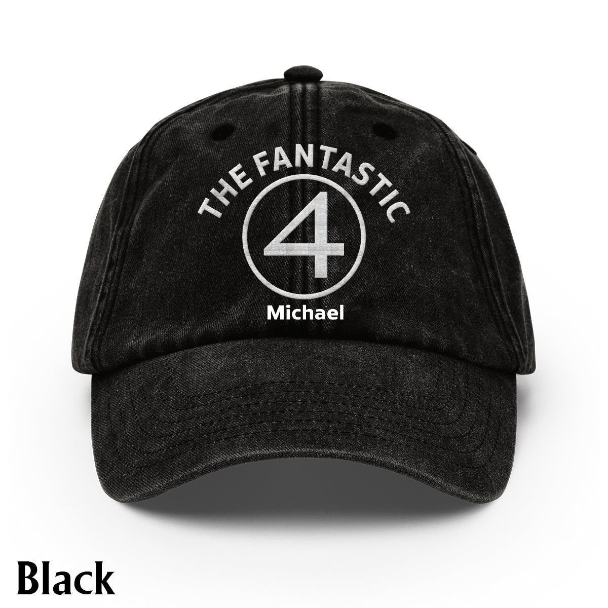 The Fantastic - Personalized Marvelous Universe Washed Denim Cap