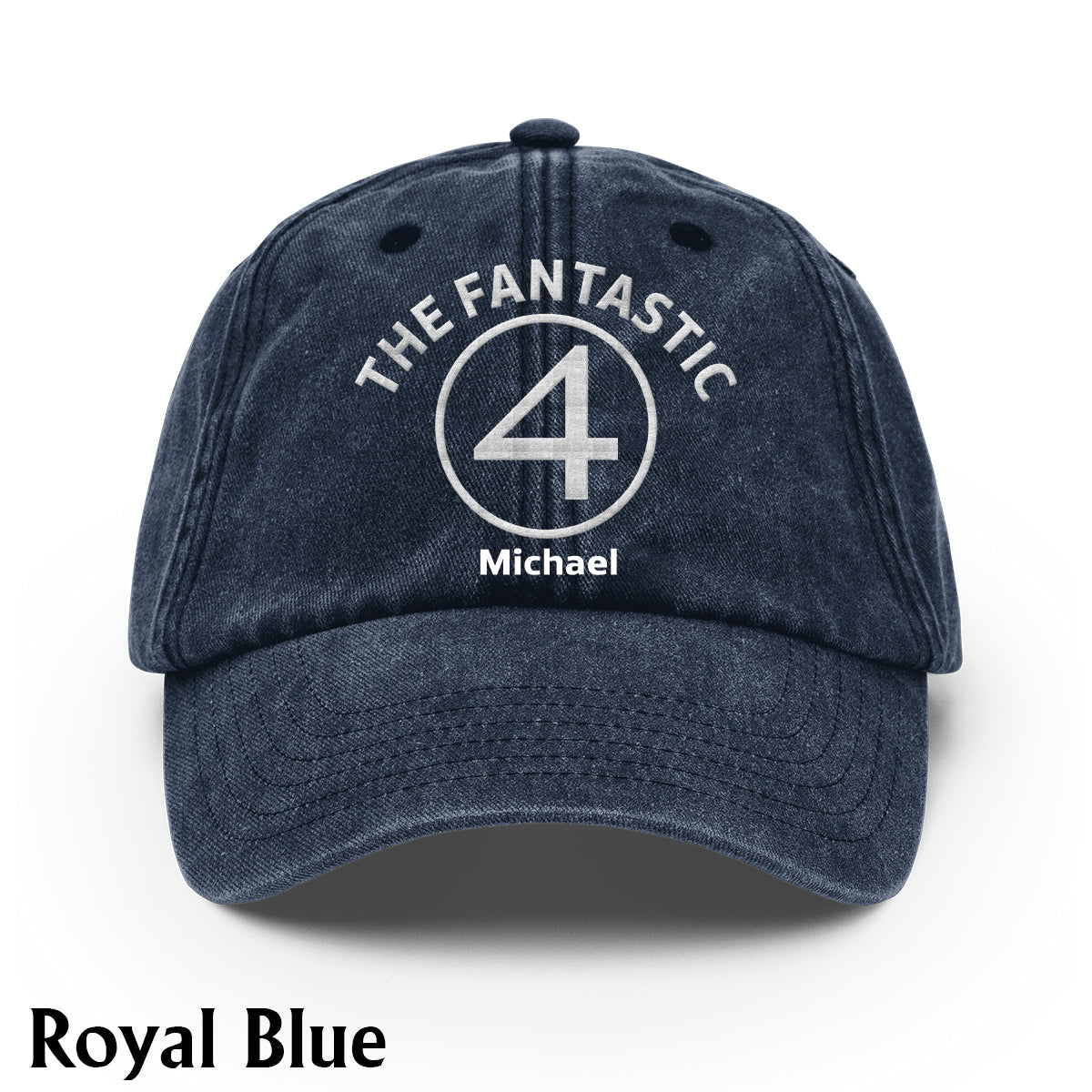 The Fantastic - Personalized Marvelous Universe Washed Denim Cap