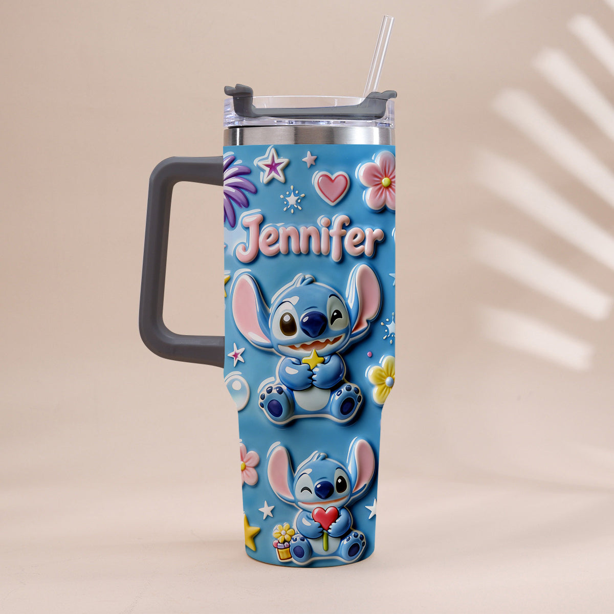 Ohana Means Family - Personalized Ohana Tumbler With Handle