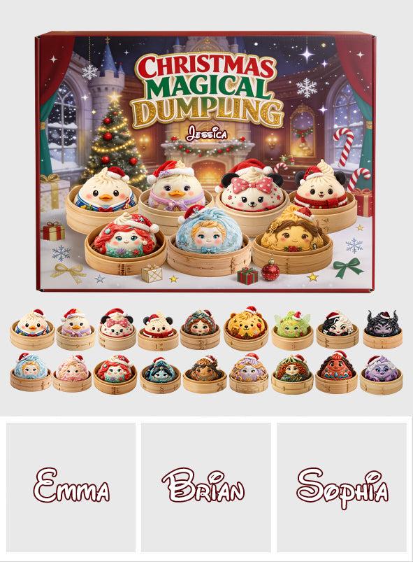 Magical Dumpling Christmas Gift Set - Personalized Mouse Folded Advent Calendar With Ornaments