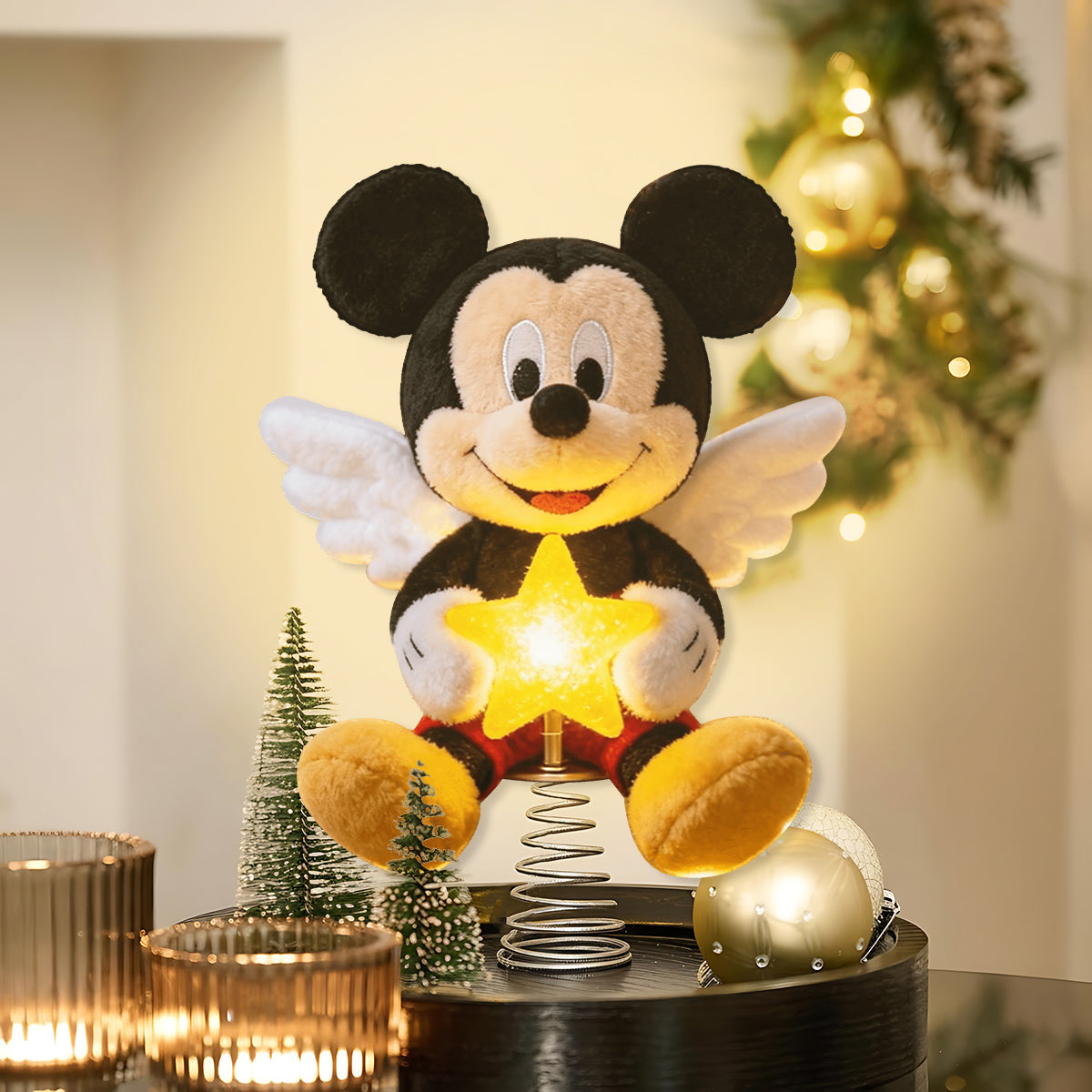 Merry Christmas - Personalized Mouse LED Light Tree Topper