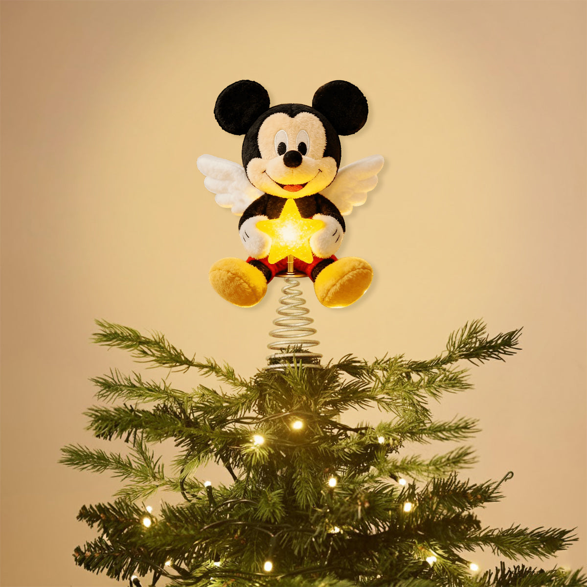 Merry Christmas - Personalized Mouse LED Light Tree Topper
