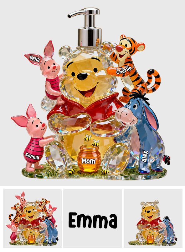Mama Bear - Personalized Yellow Bear Pump Dispenser