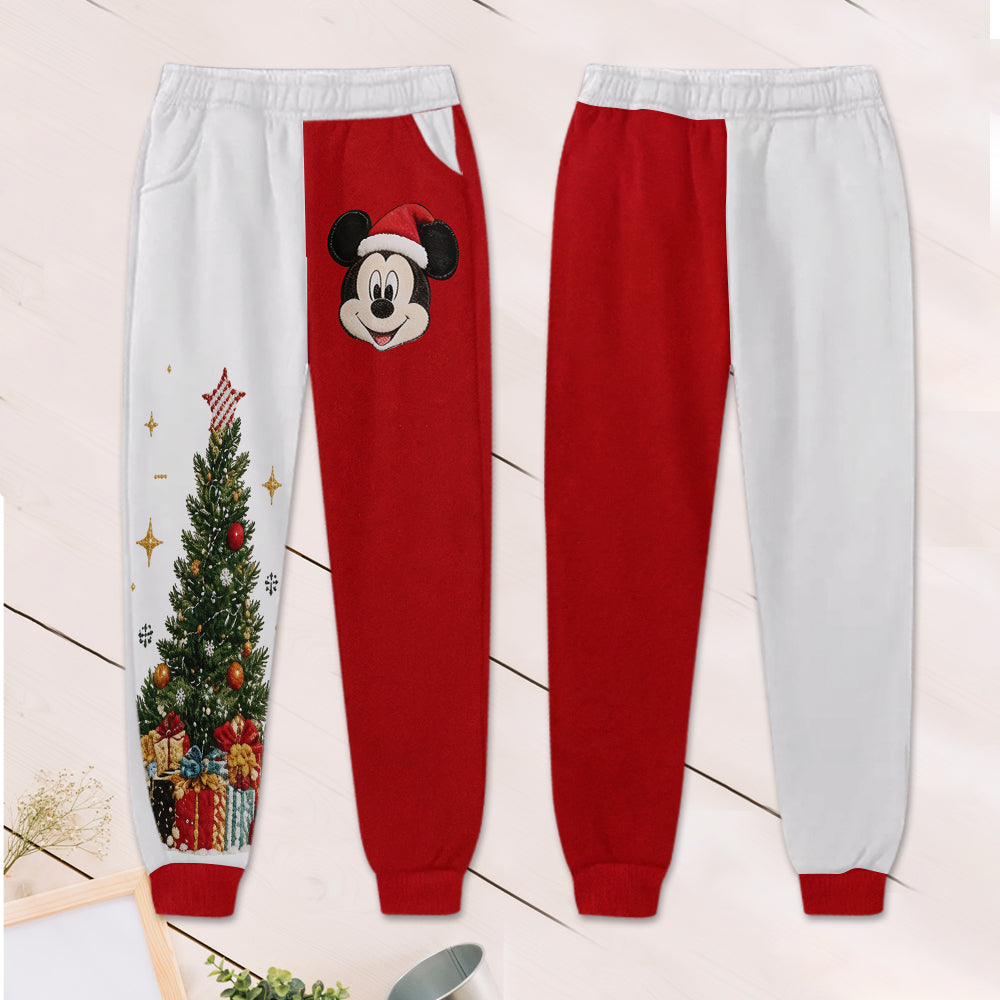 Merry Christmas - Personalized Mouse Kid Hoodie & Kid Jogger Sweatpants