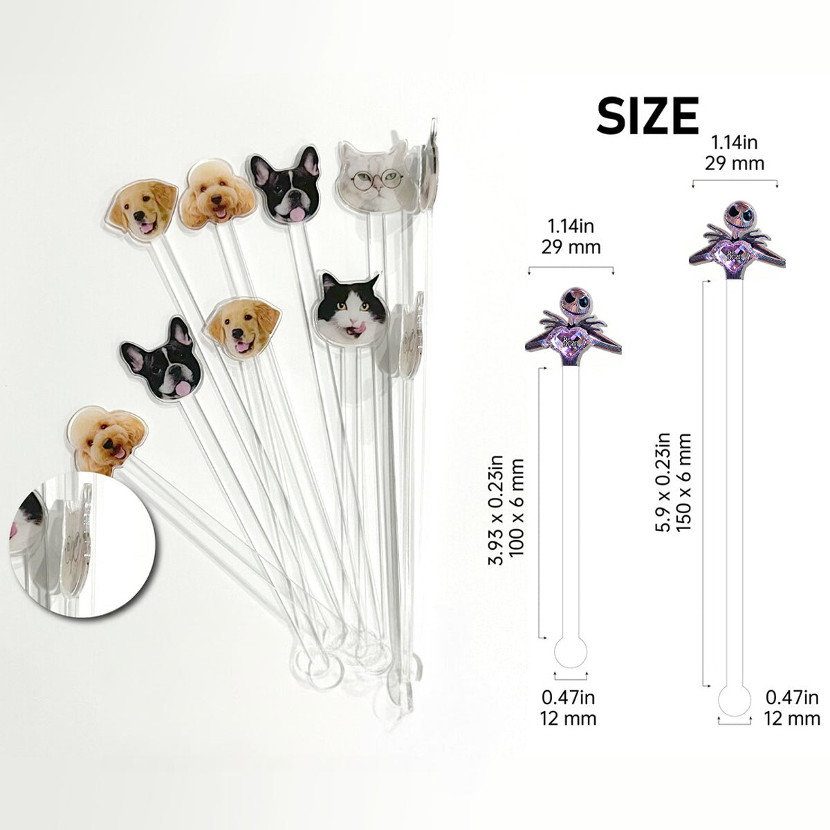 Nightmare - Personalized Nightmare Acrylic Stirrers