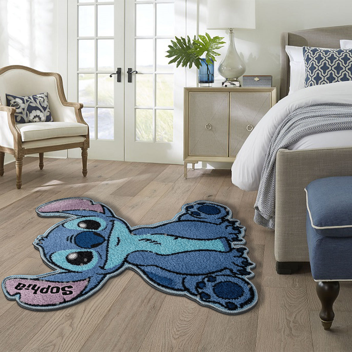 Ohana Means Family - Personalized Ohana Shaped Doormat/ Rug