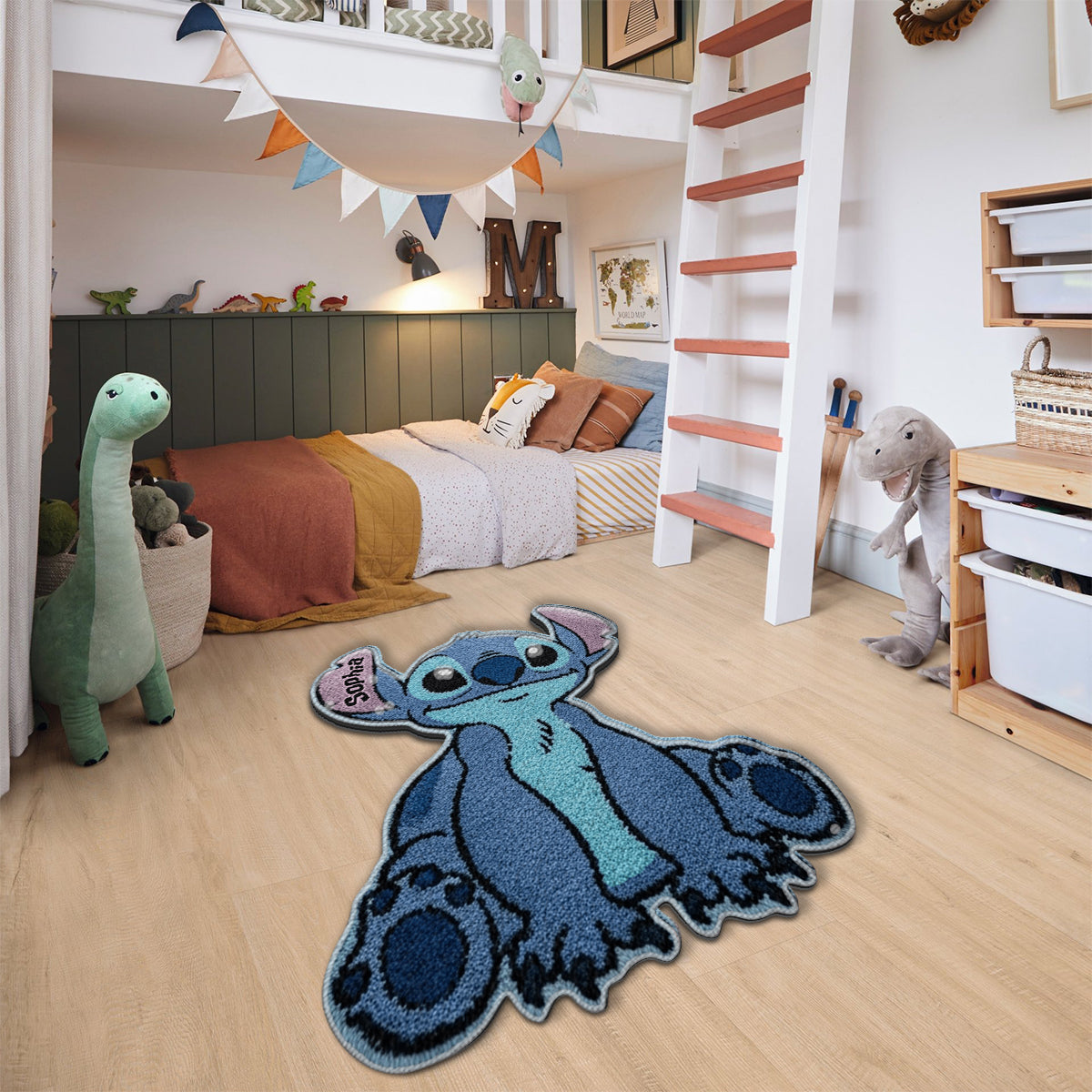 Ohana Means Family - Personalized Ohana Shaped Doormat/ Rug