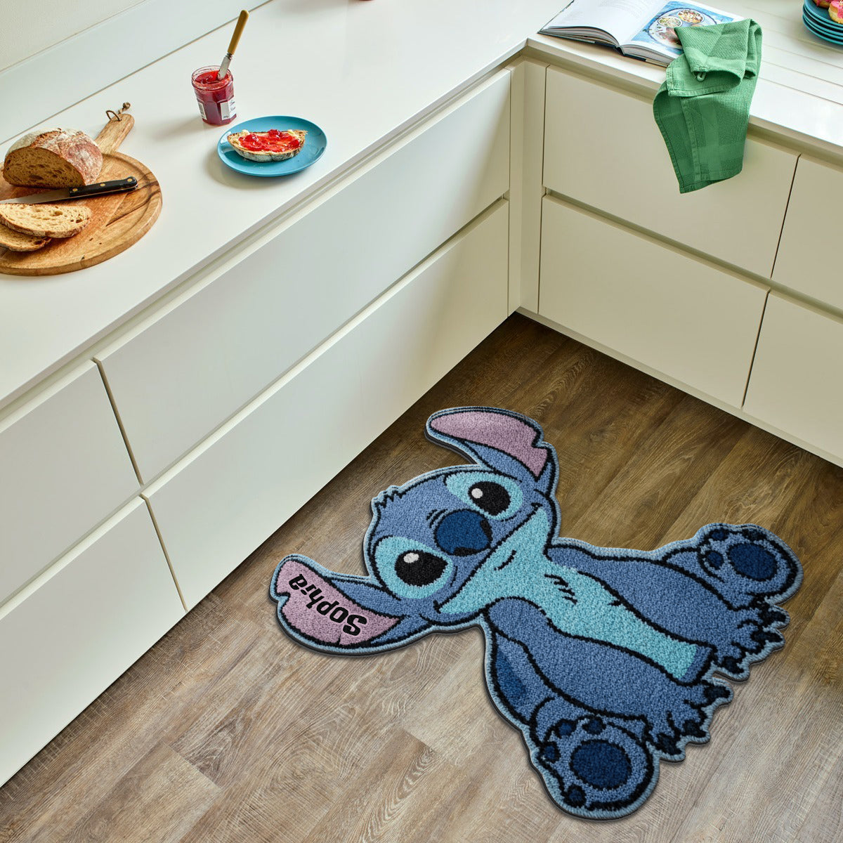 Ohana Means Family - Personalized Ohana Shaped Doormat/ Rug